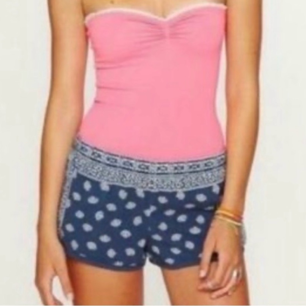 Free People we the free bandana print paisley blue shorts Size S